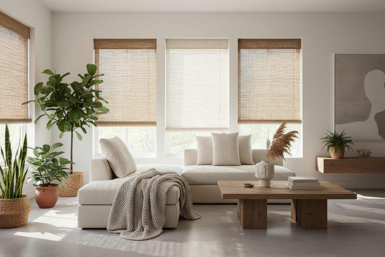 Elevate Your Home with Natural Roller Blinds and Shades