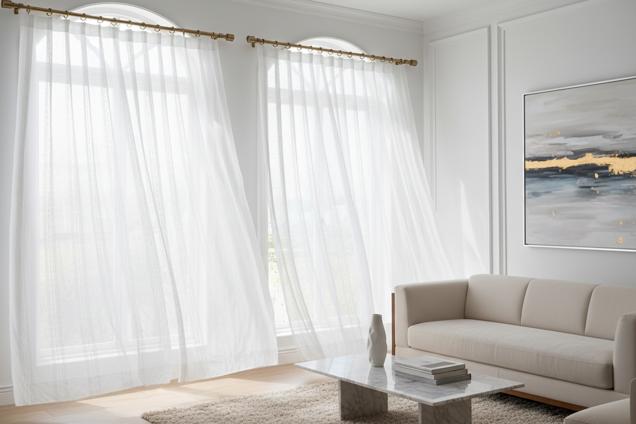 Elevate Your Windows with the Right Curtain Rods for Sheer Elegance