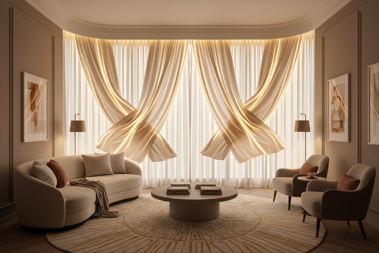 Enhance Your Space with Elegant Curtains That Light Up