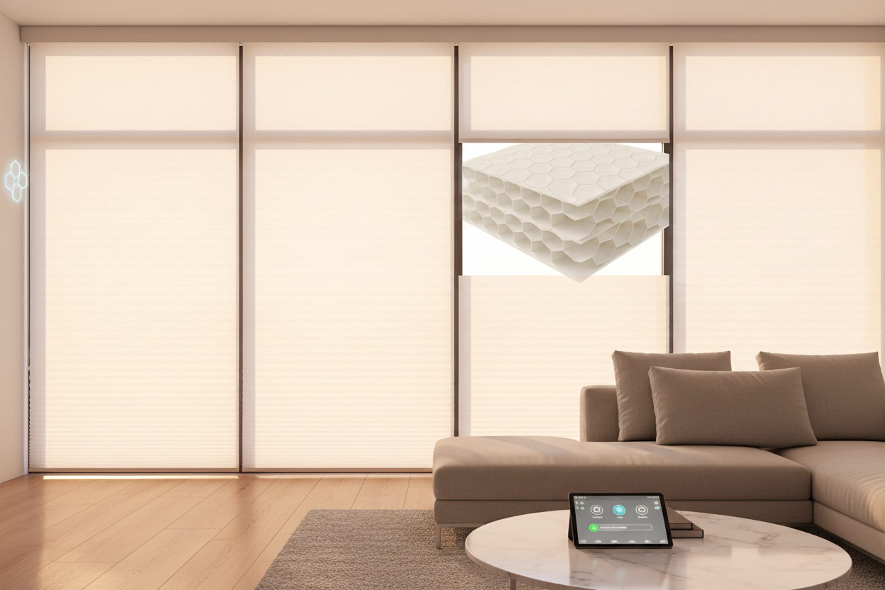 Experience Comfort and Energy Savings with Smart Cellular Shades