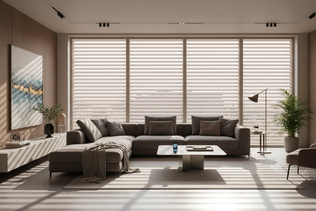 Experience Comfort and Style with Custom Motorized Blinds