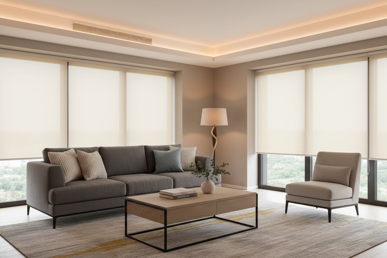 Experience Comfort and Style with Smart Roller Shades at Home