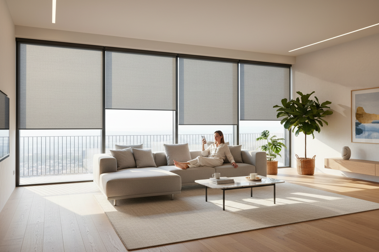 Experience the Comfort and Convenience of Motorized Blinds