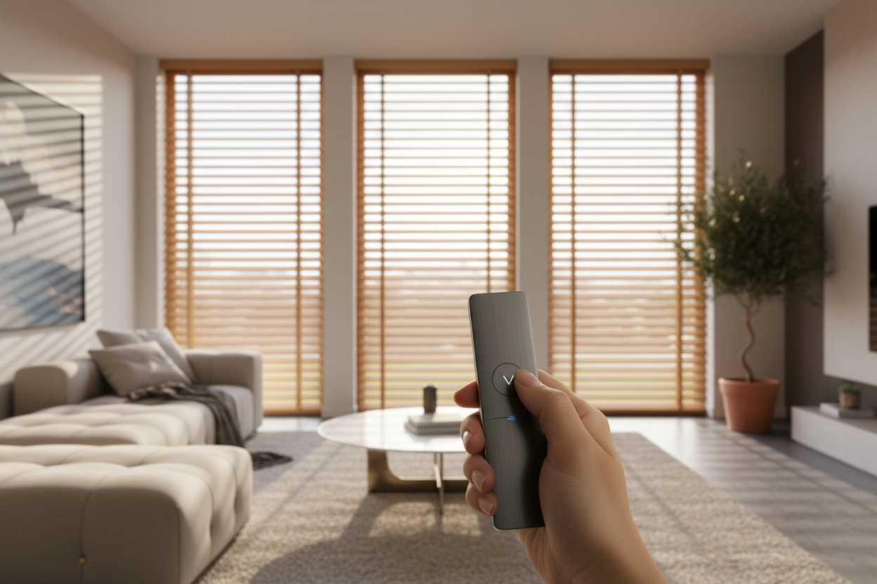 Experience the Ease of Remote Control Motorized Window Blinds