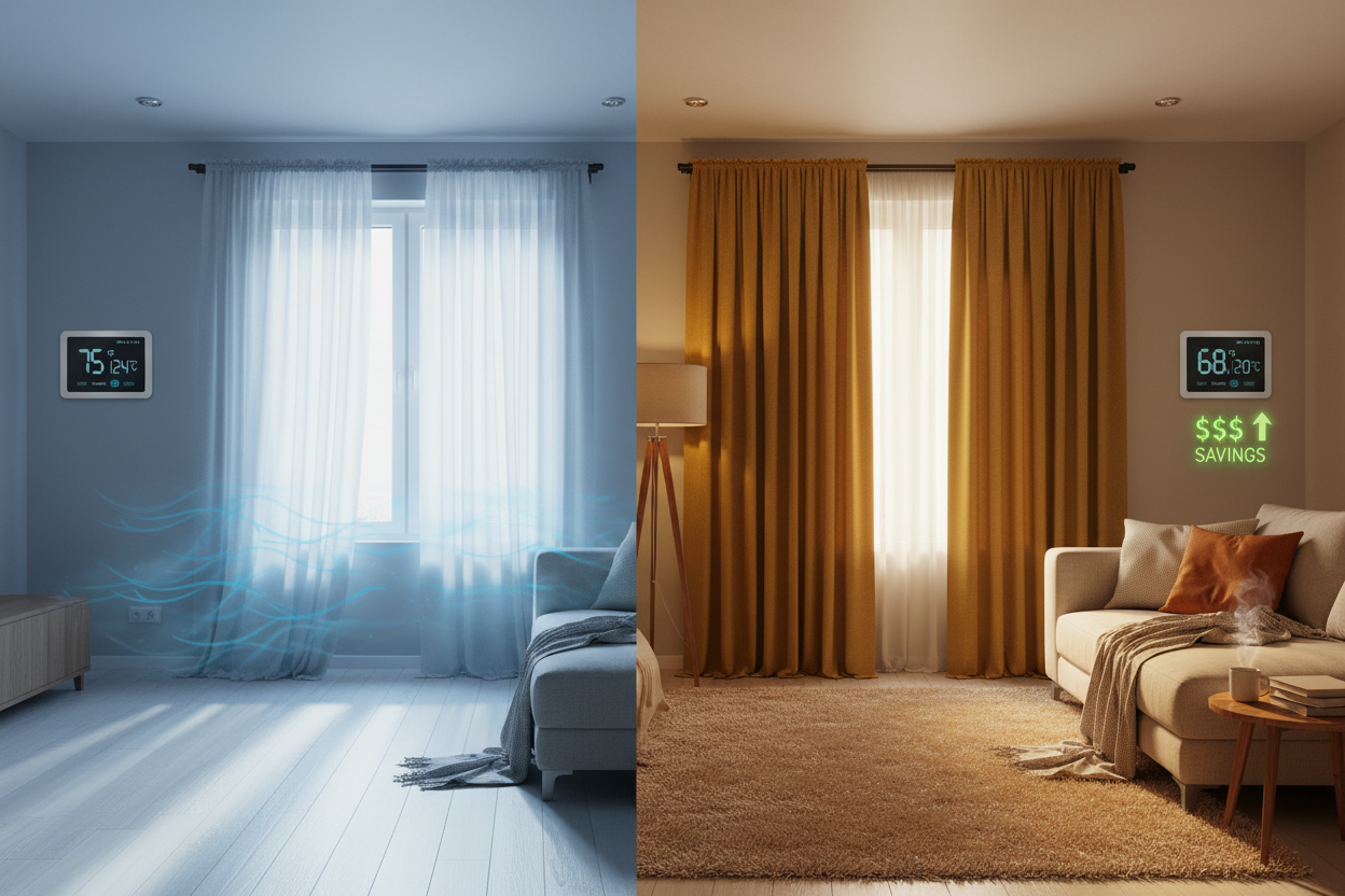How Energy-Efficient Curtains Can Cut Your Heating Costs and Improve Comfort
