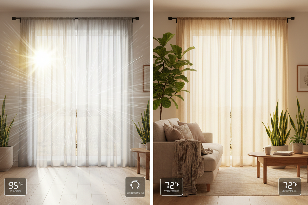 How Solar Curtains for Windows Can Improve Comfort and Efficiency in Your Home