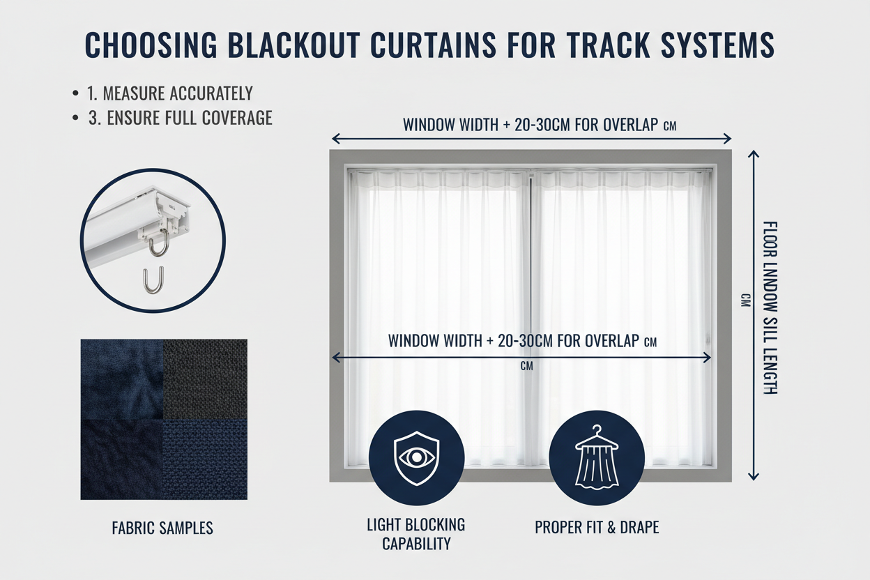 How to Choose Blackout Curtains for Track Systems (Without Guesswork)