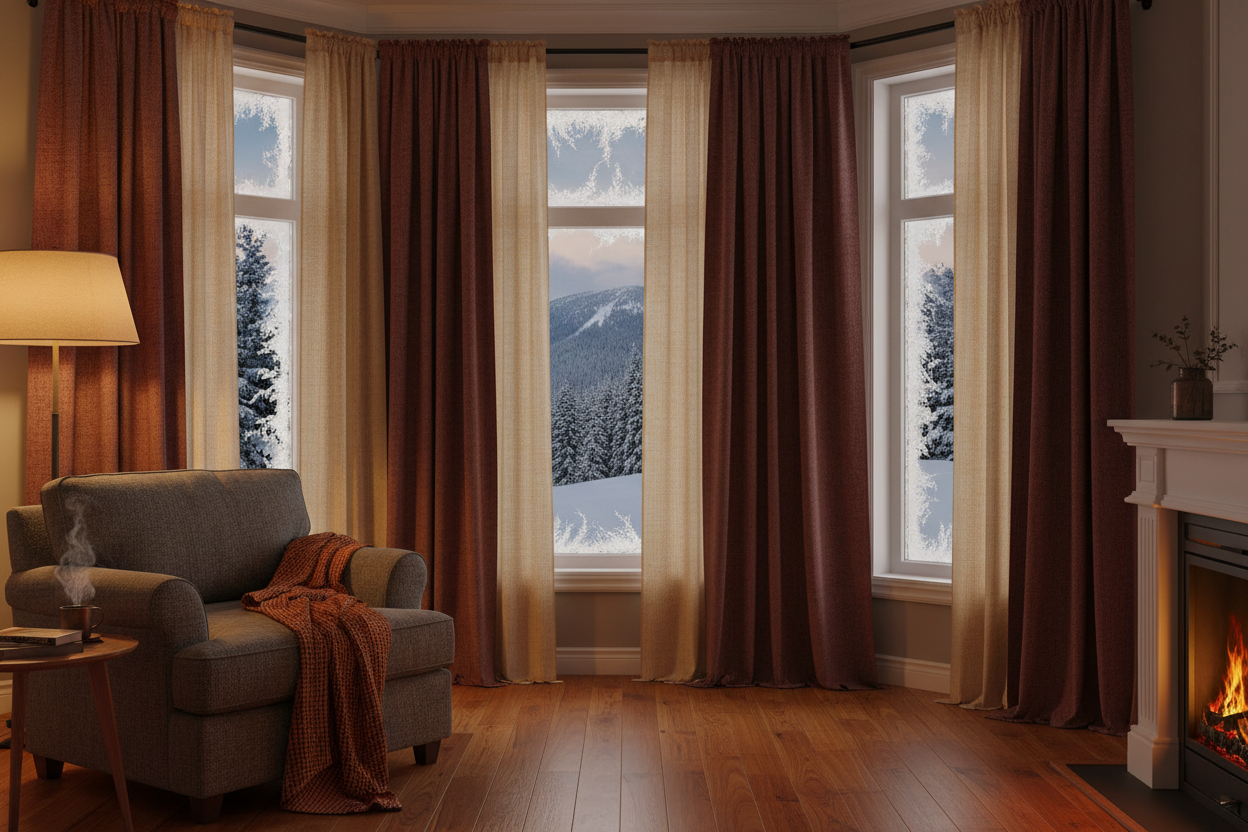 How to Choose the Best Curtains and Drapes to Keep the Cold Out This Winter