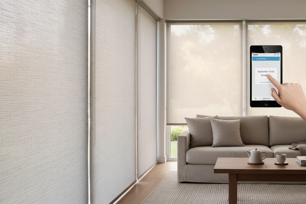 Automate Solar Shades Budget Blinds for Glare-Free Living