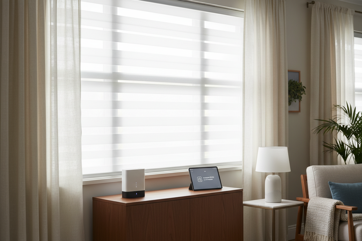 Automate Horizontal Window Blinds White in 10 Minutes