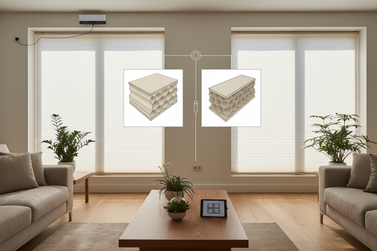Honeycomb Shades: Smart Motor vs. Manual Lift Explained