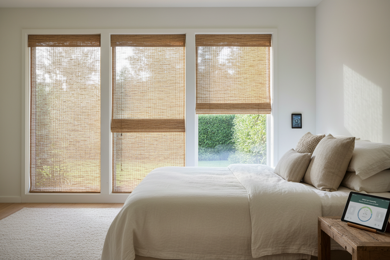 Wake Up Naturally: Automating Top Down Woven Wood Shades