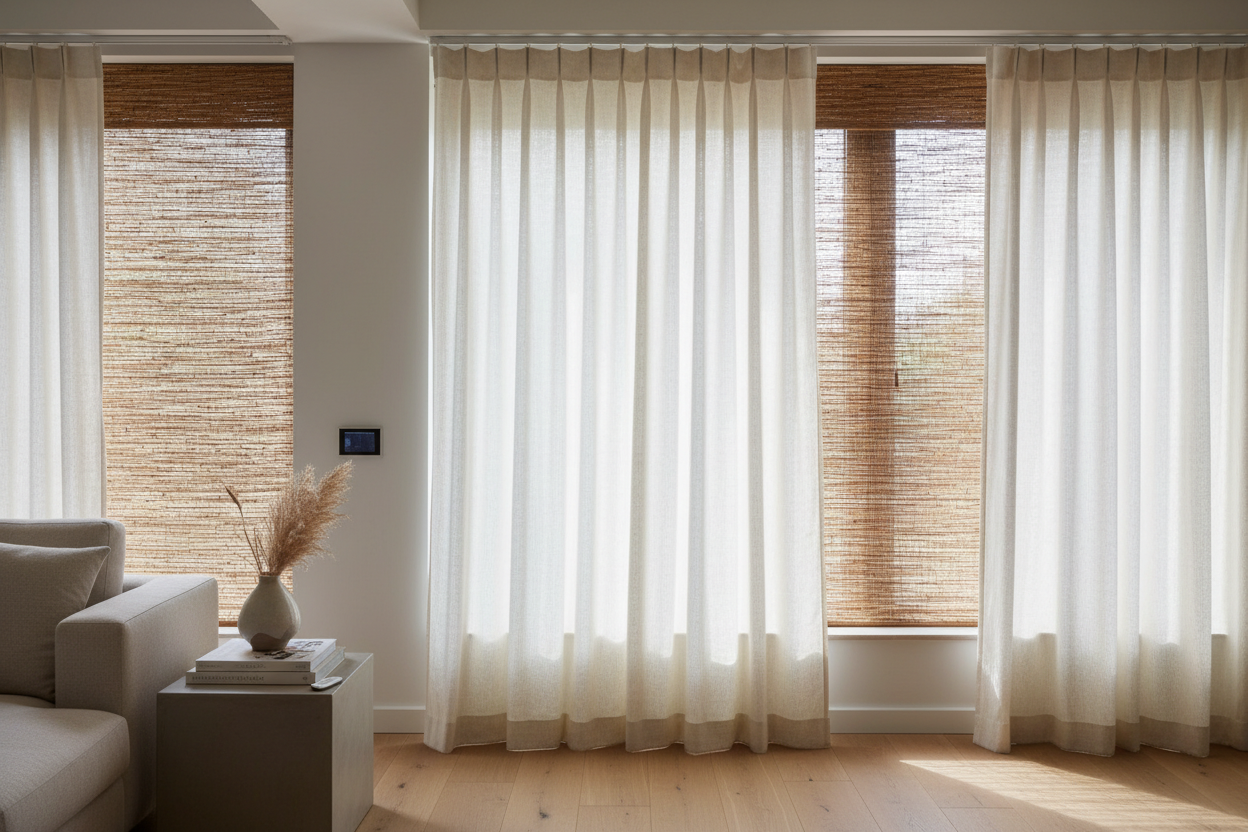 Automating Woven Shades with Curtains: The Ultimate Setup