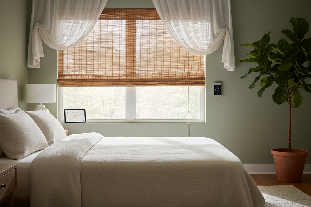 Wake Up Naturally: Automating Best Natural Woven Shades
