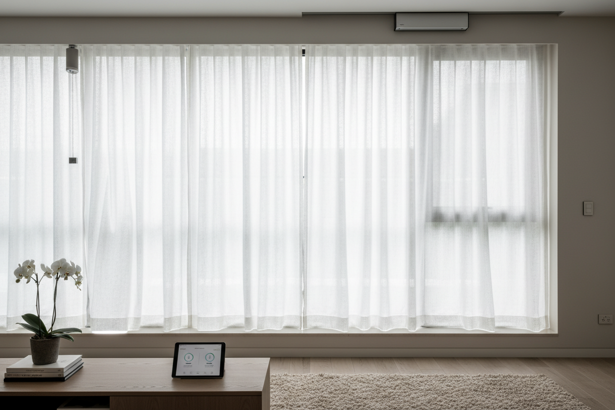 Smart Sheer Shades: Battery vs. Hardwired Motors