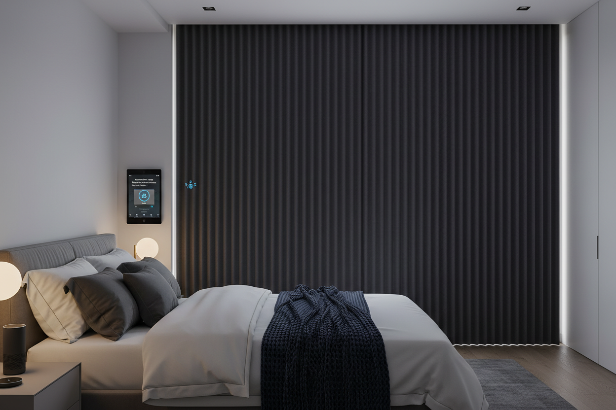 Automate Your Blackout Pleated Shades for Deep Sleep