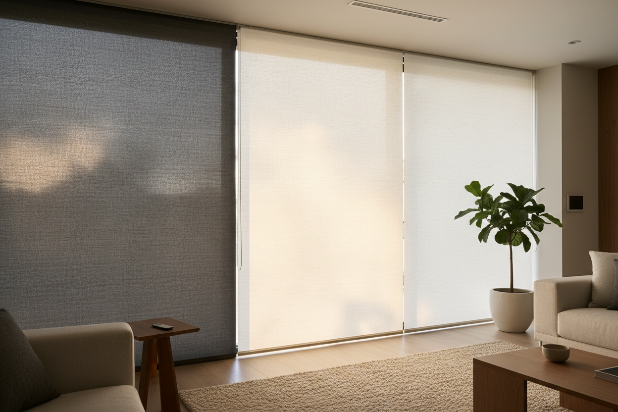 Soft Glow, Smart Control: Automating Light Diffusing Shades