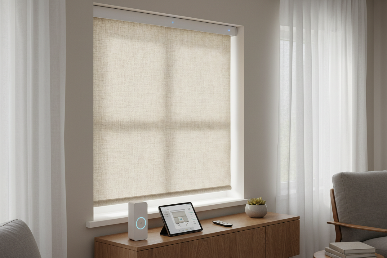 Smart Control for Narrow Windows: The 27 Inch Roller Shade Setup