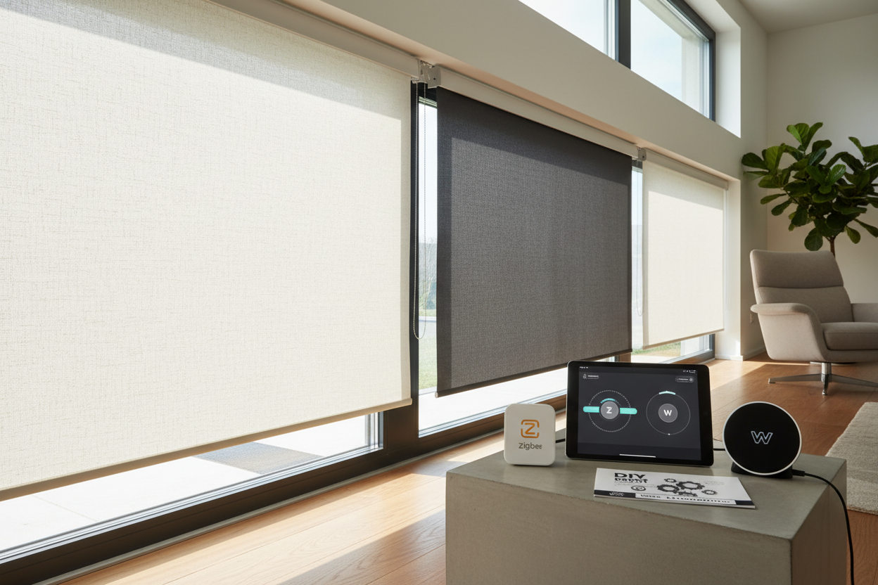 Automate Your 34 Inch Roller Shade: Zigbee vs. WiFi Motors