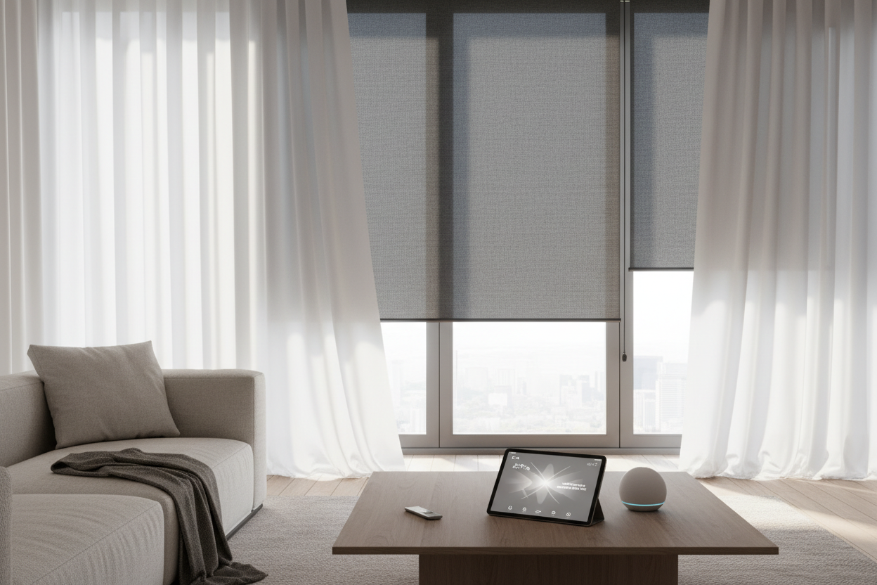 Smart Rolling Window Shades: Automate Your View & Light