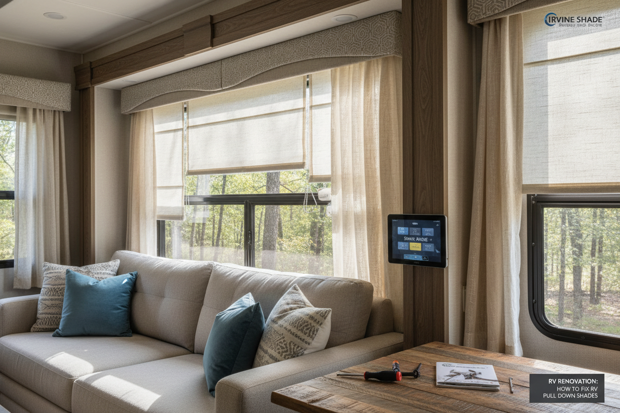 Upgrade Your Rig: The Tech Guide to Pull Down RV Shades