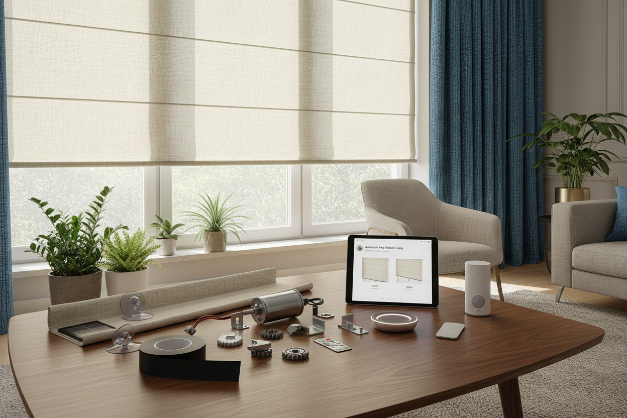 Smart Roller Shade Kits for DIY: Automate Any Fabric Easily