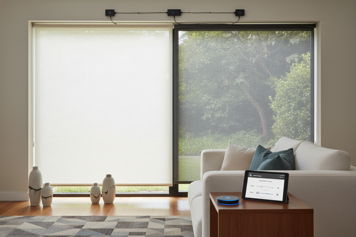 Automating Light: The Smart Bali Dual Roller Shade Setup