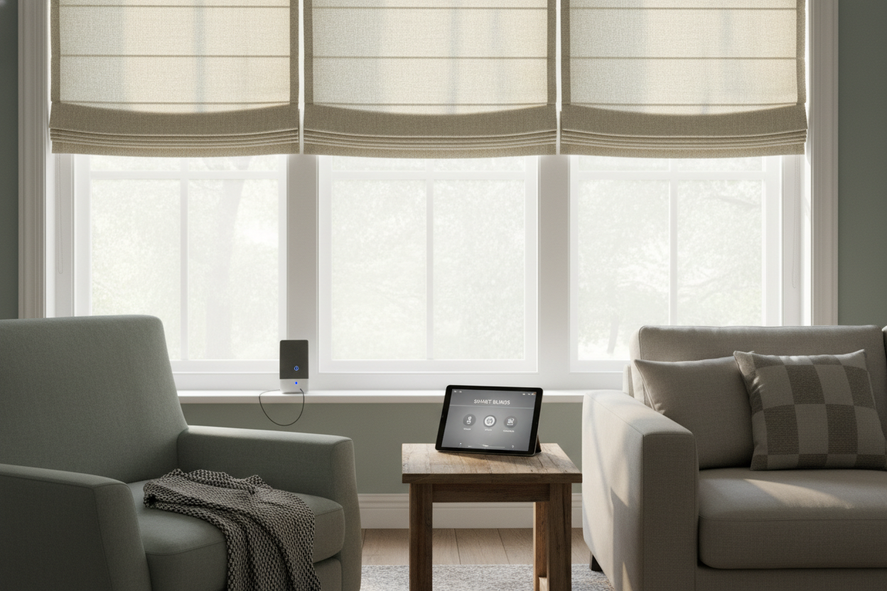Smart Insulated Roman Blinds: Automating for Heat & Comfort