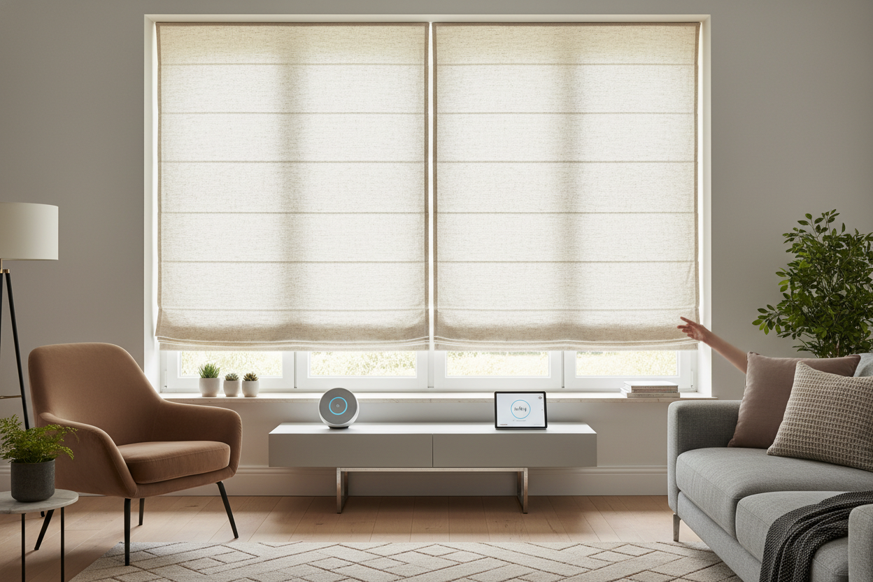 Automating Roman Shades for Picture Windows with Voice Control