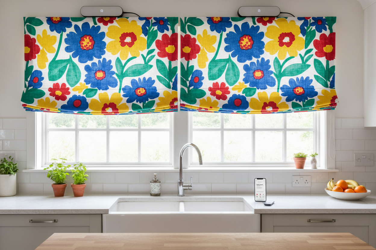 How to Make Your Colorful Roman Shades for Kitchen Smart