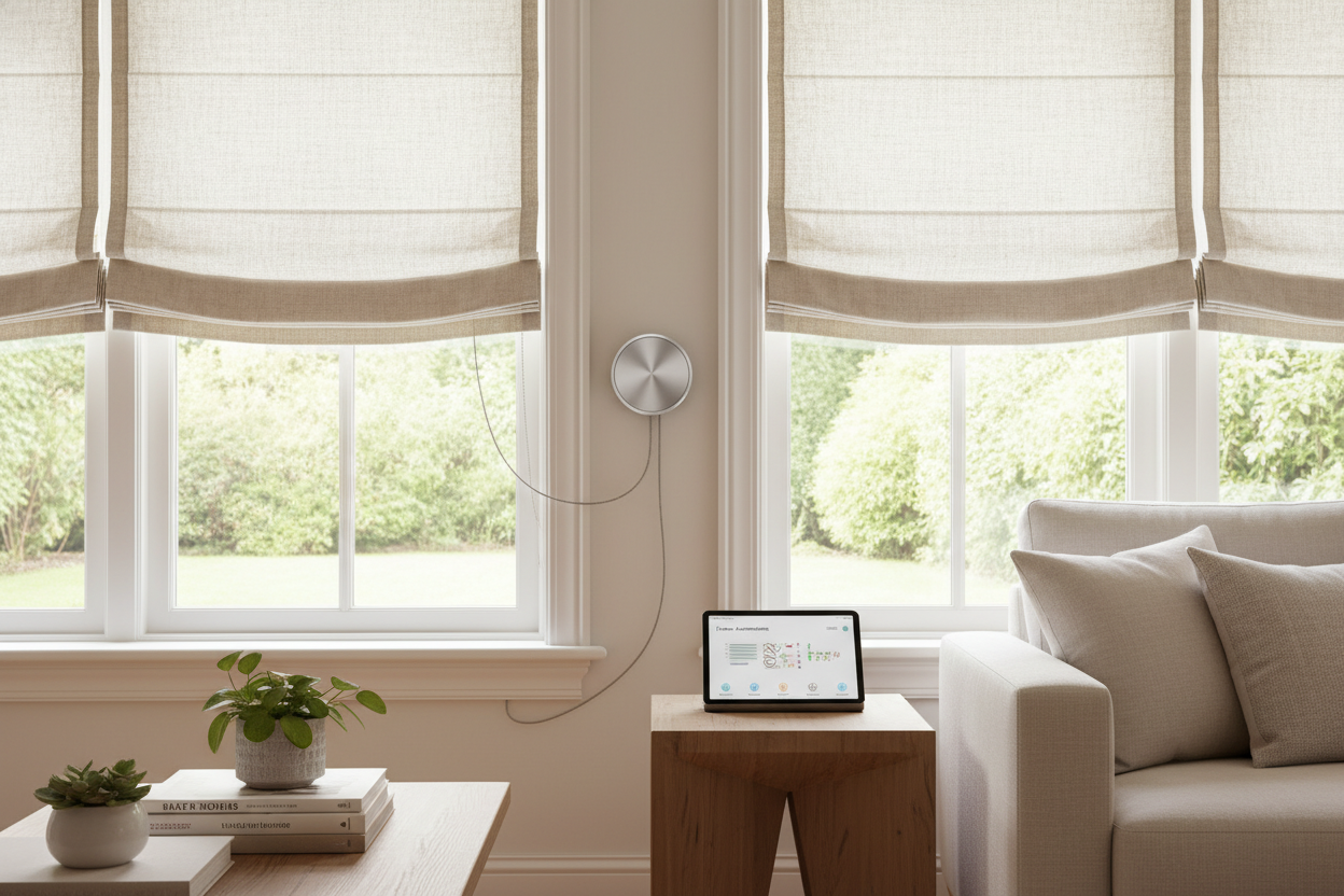 Automating Continuous Cord Loop Roman Shades: A Retrofit Guide
