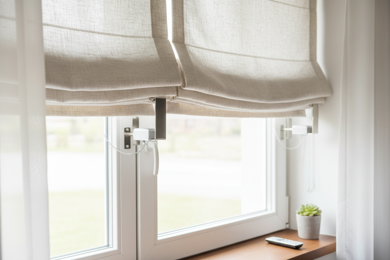 Secure Your Automation: Mounting Brackets for Roman Blinds