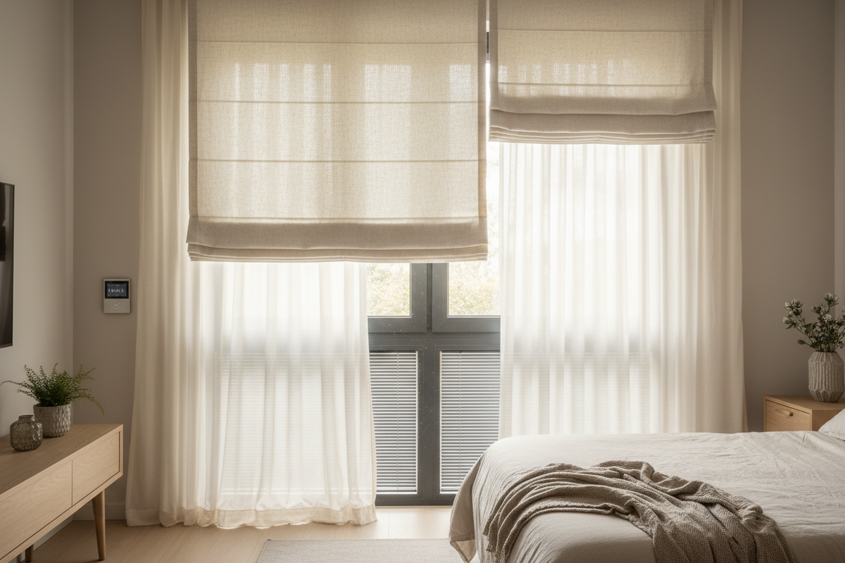 Wake Up Naturally: Smart Fabric Roman Shades Setup