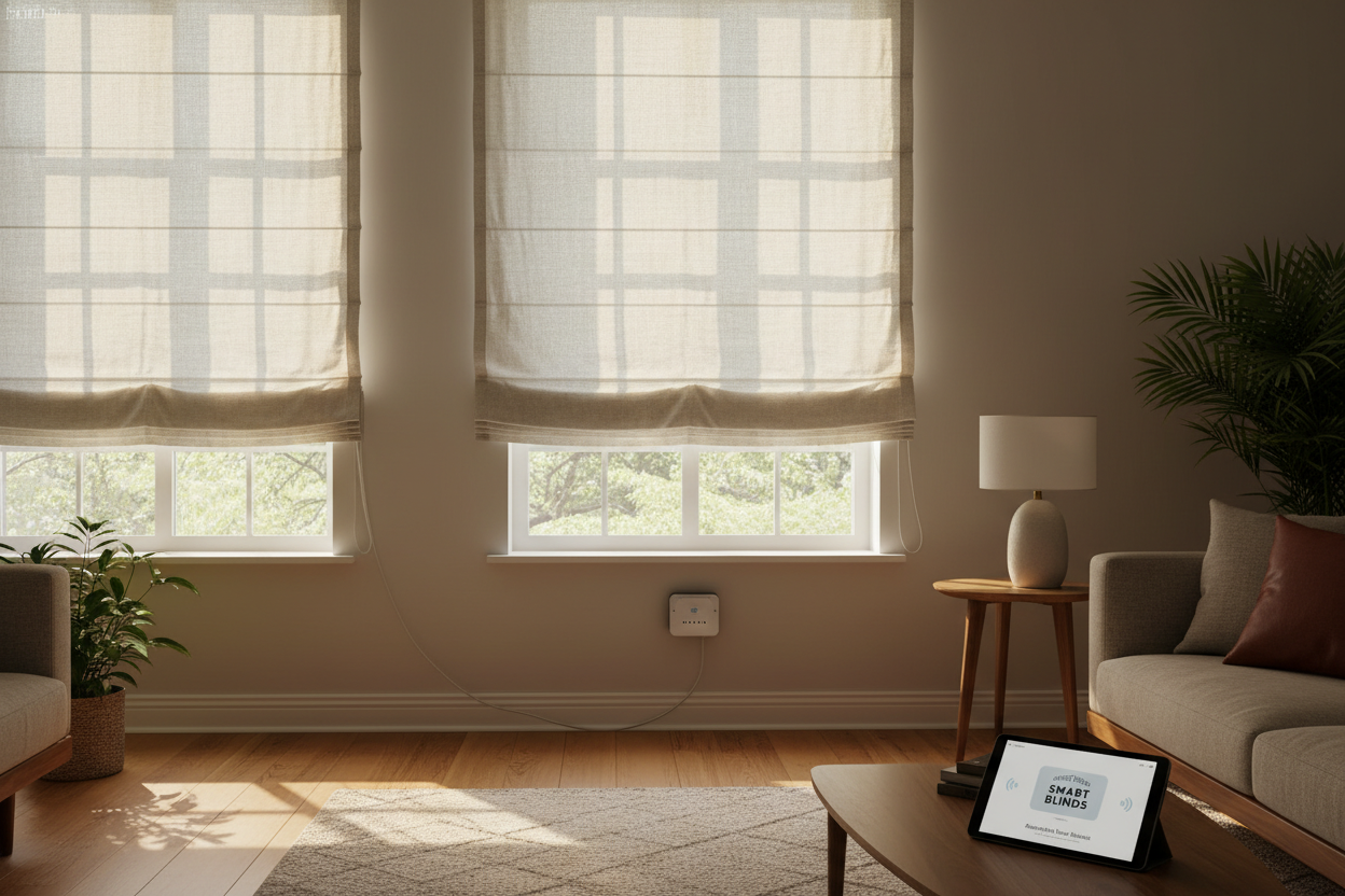 Automate Your Rod Pocket Roman Blinds: A Smart Retrofit Guide