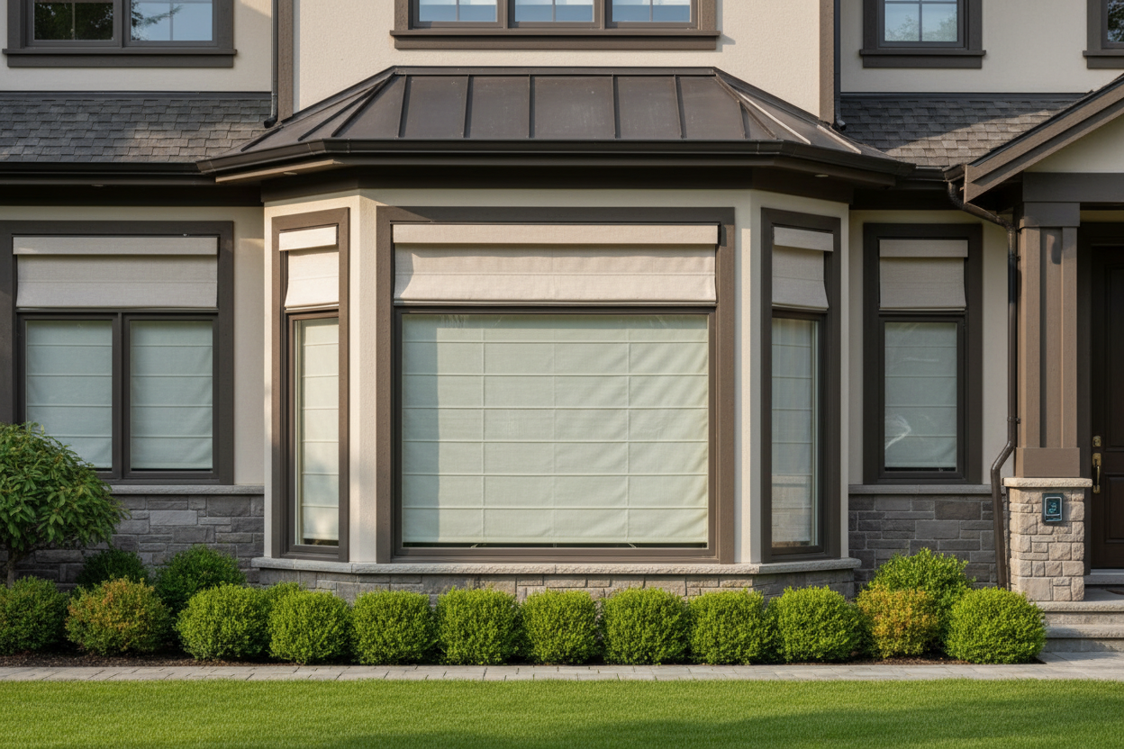 Smart Roman Shades: Curb Appeal & Privacy From The Street