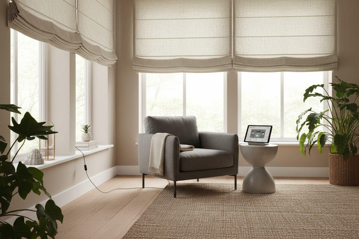 Automating DIY Insulated Roman Shades for Energy Efficiency