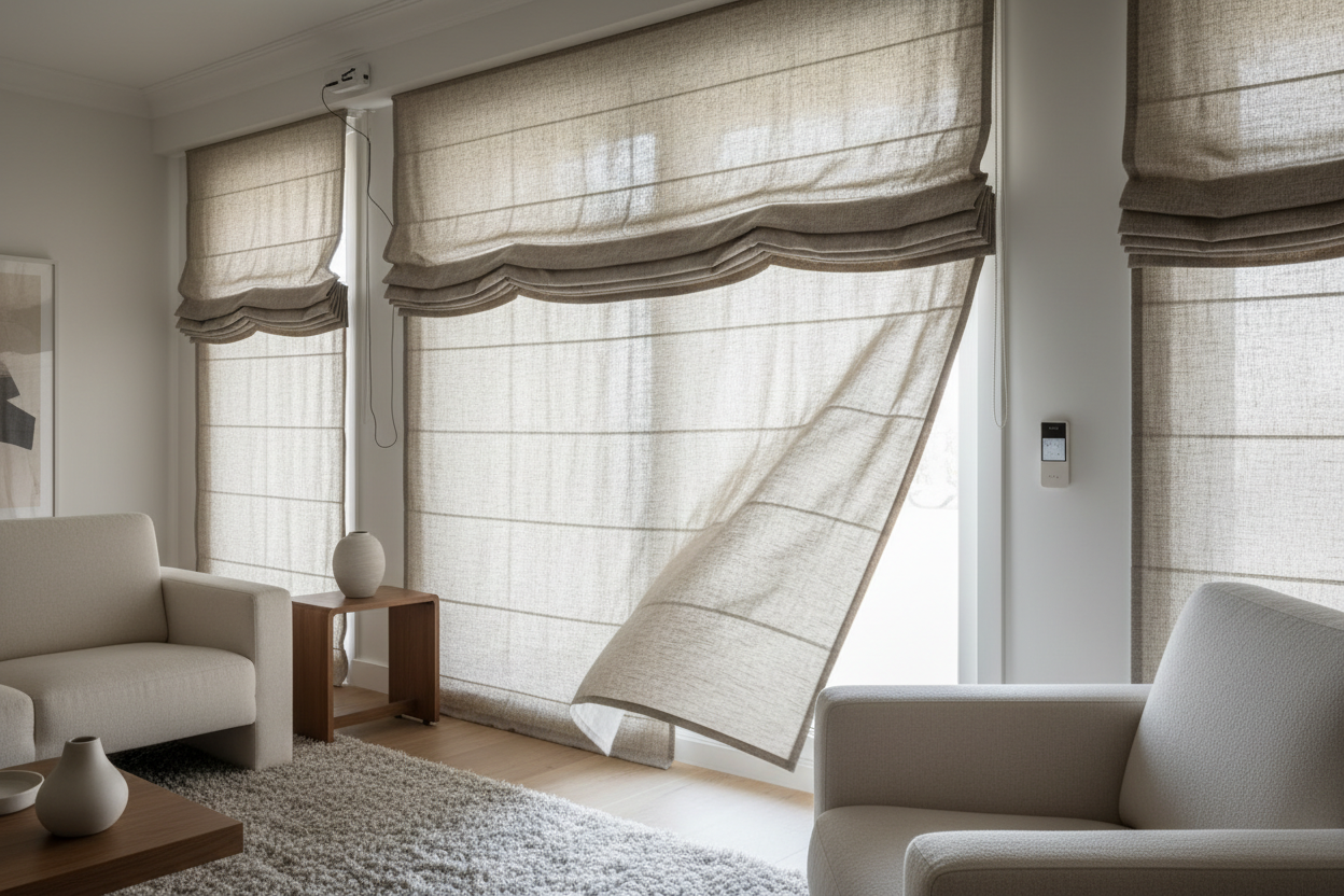 Automating Fixed Roman Shades: A Smart Home Retrofit Guide