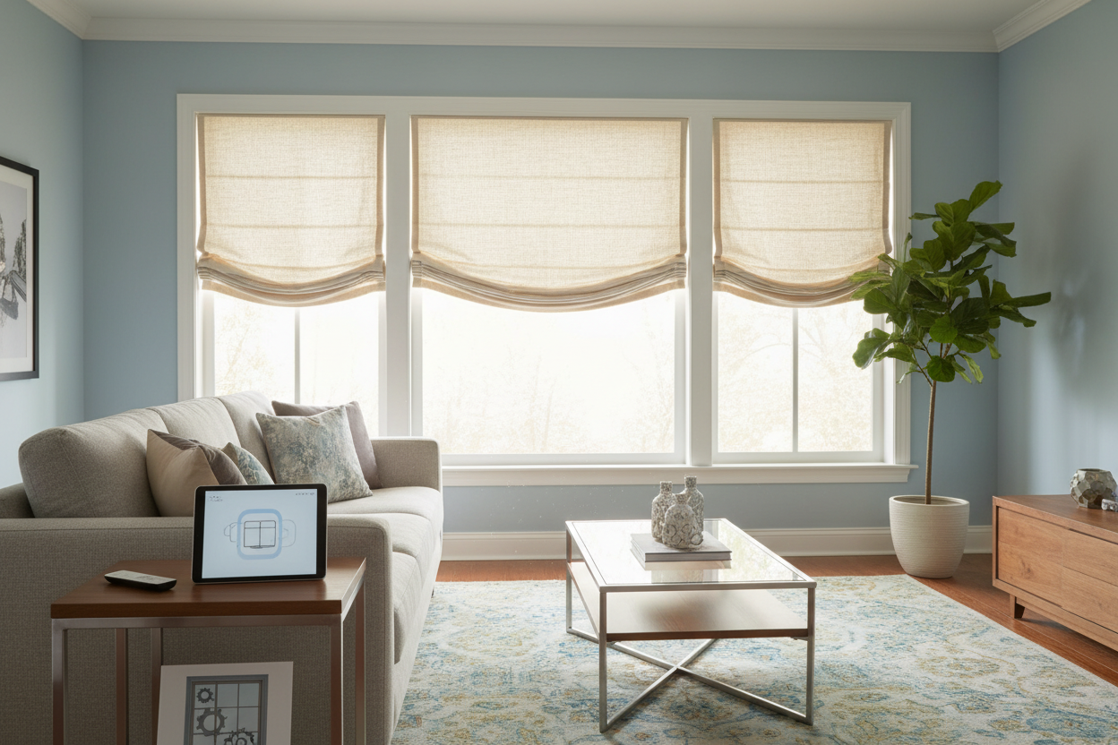 Automating Roman Shades Budget Blinds: A Smart Home Guide