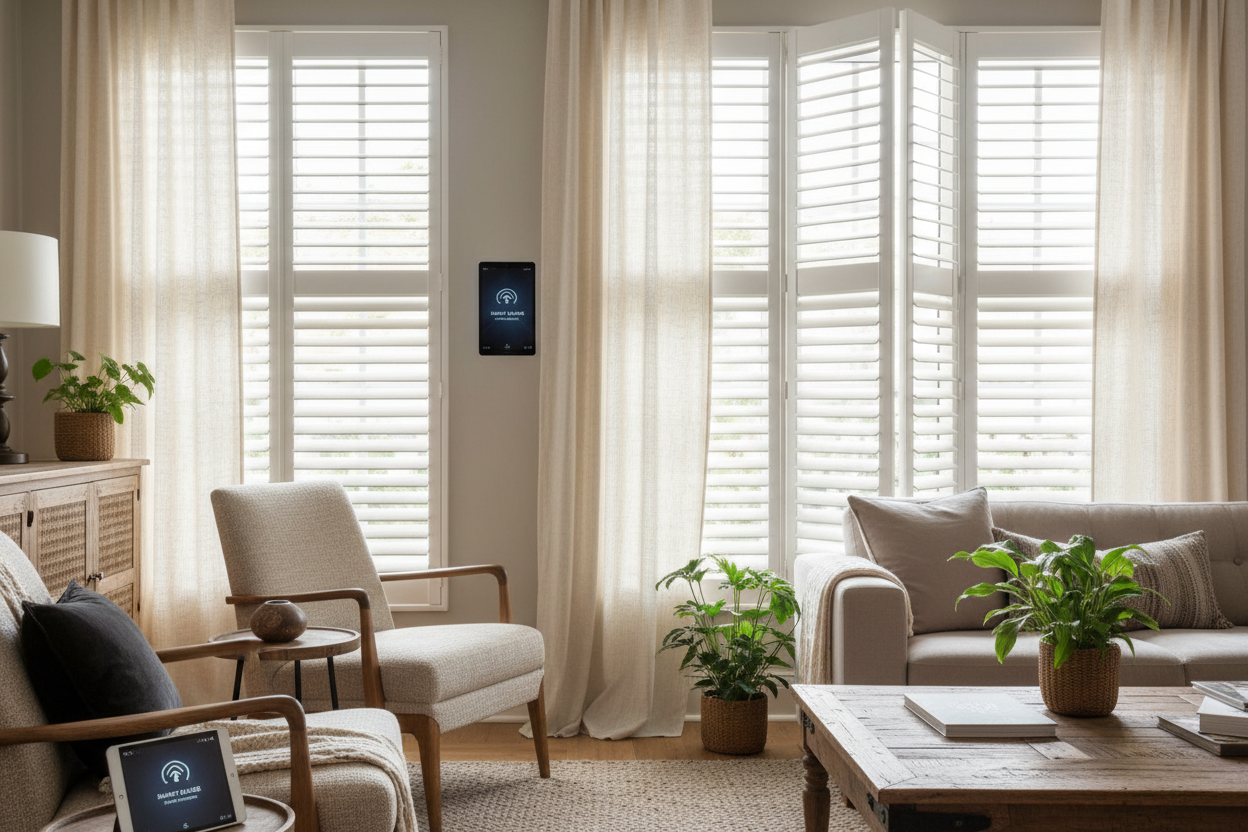 Automating Wooden Plantation Blinds for Smart Home Control