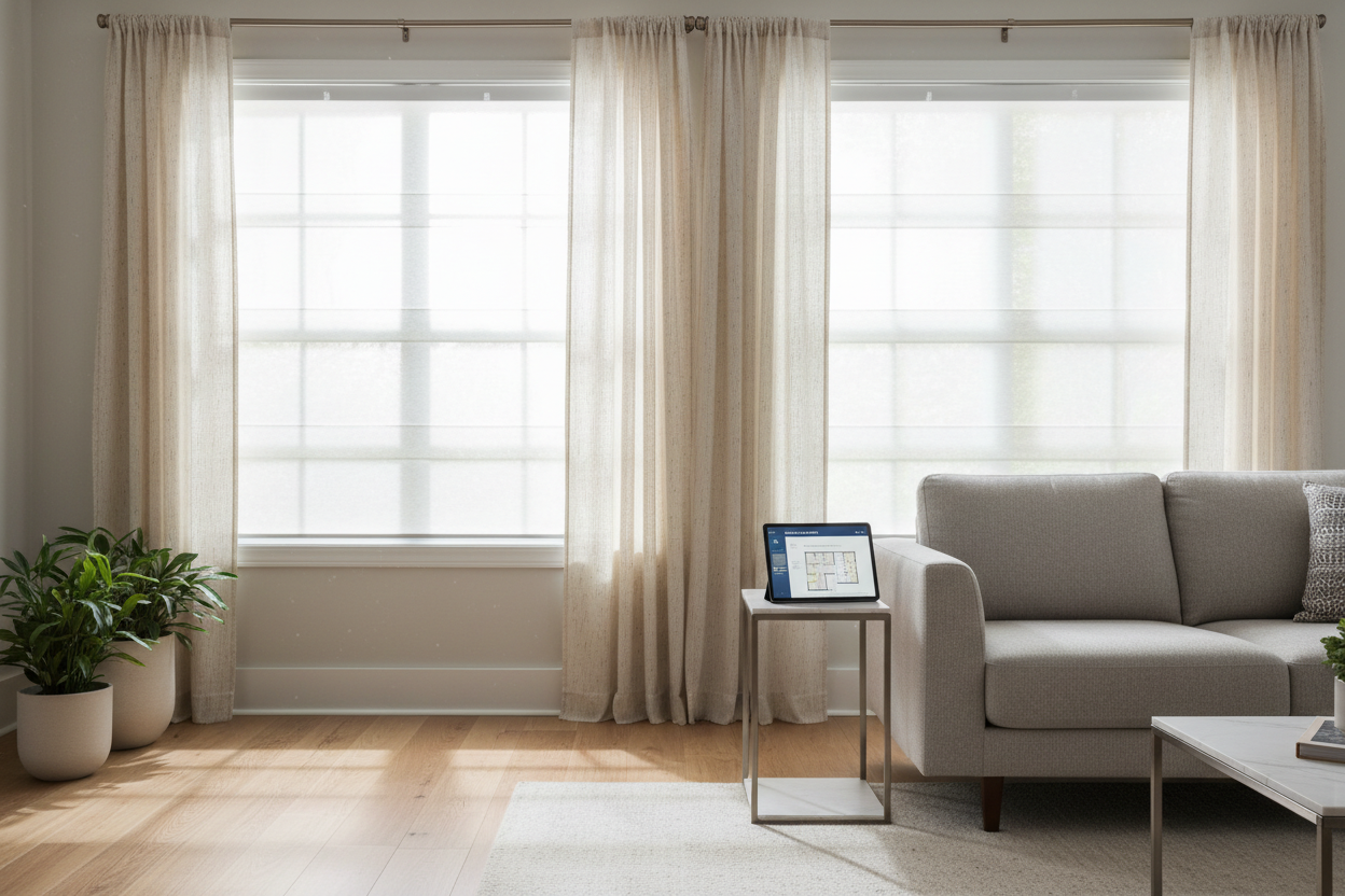 New Home? Use Home Depot Paper Blinds Until Smart Shades Arrive