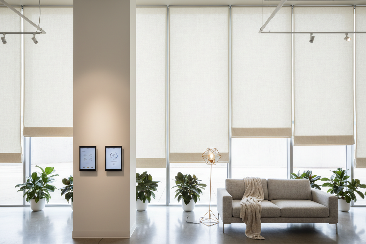 High Windows? Smart Storefront Shade Power & Control Guide