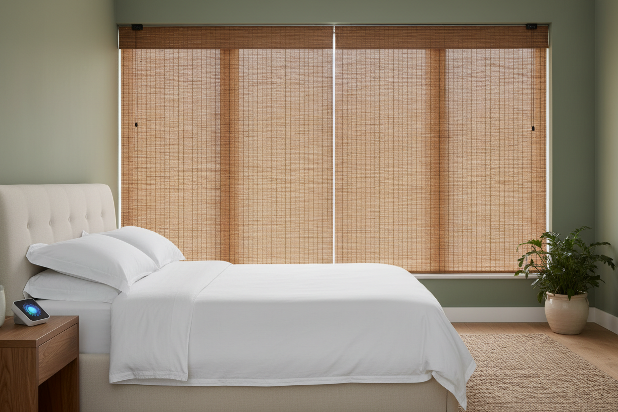Smart Bamboo Blackout Blind Setup for Ultimate Privacy