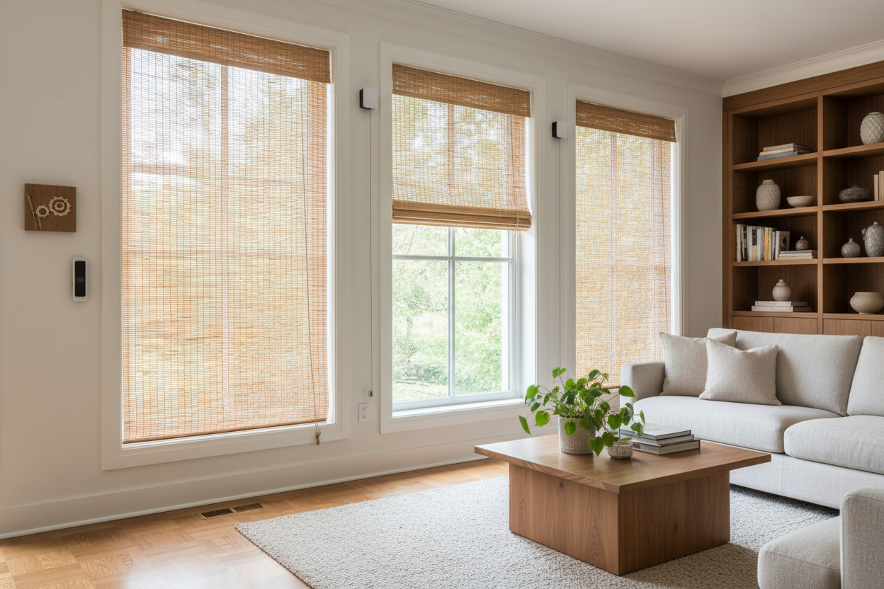 Automating Bamboo Roll Down Shades: The Ultimate Retrofit Guide