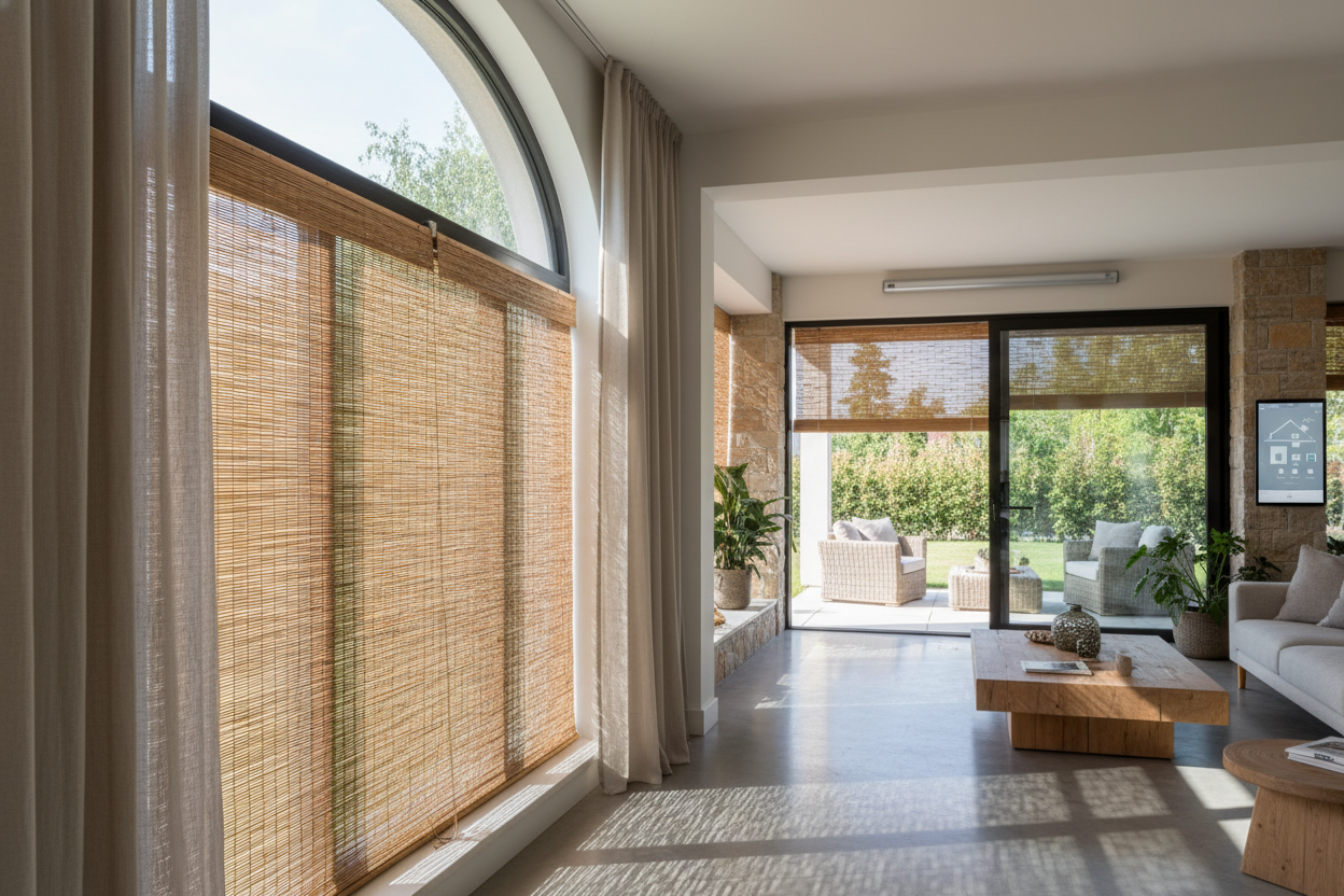 Motorizing 84-inch Wide Outdoor Bamboo Shades: A Guide