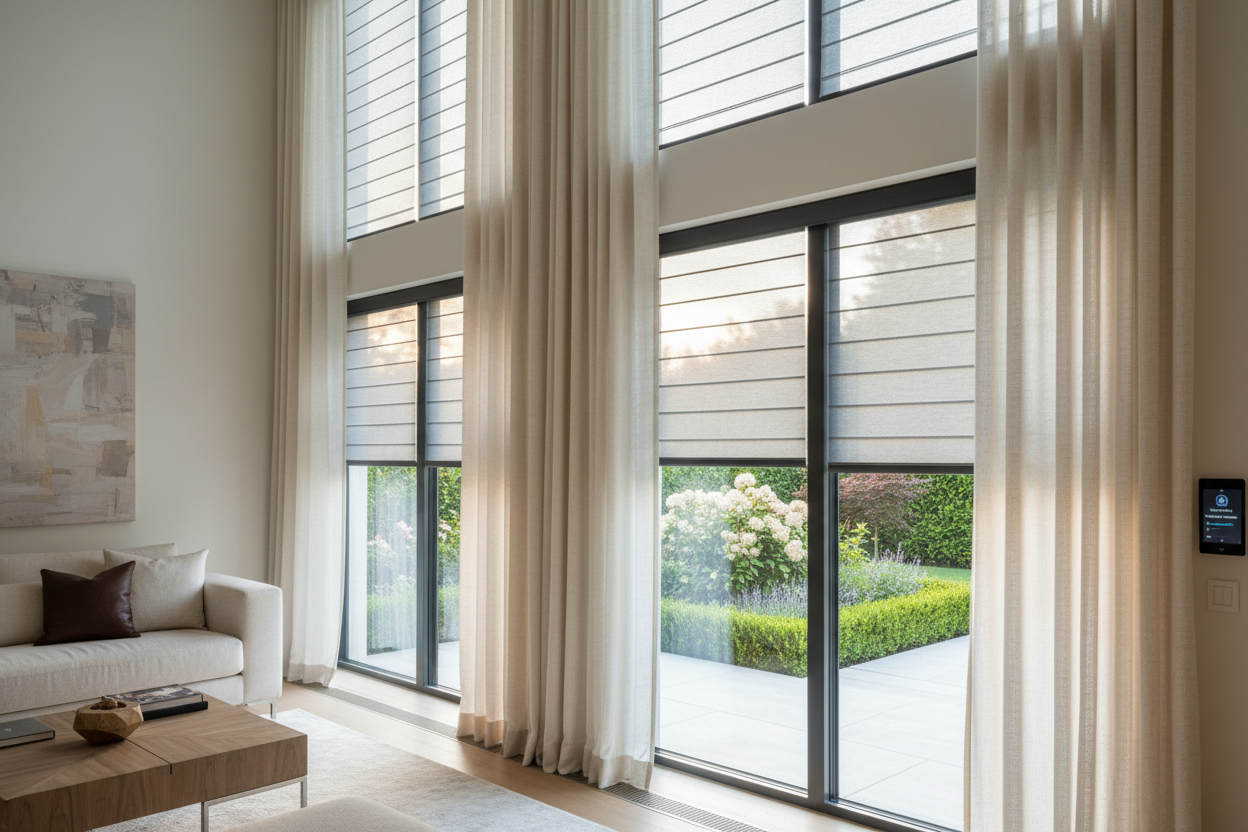 Uneven Blinds? Automate Window Treatments That Look Good From Outside
