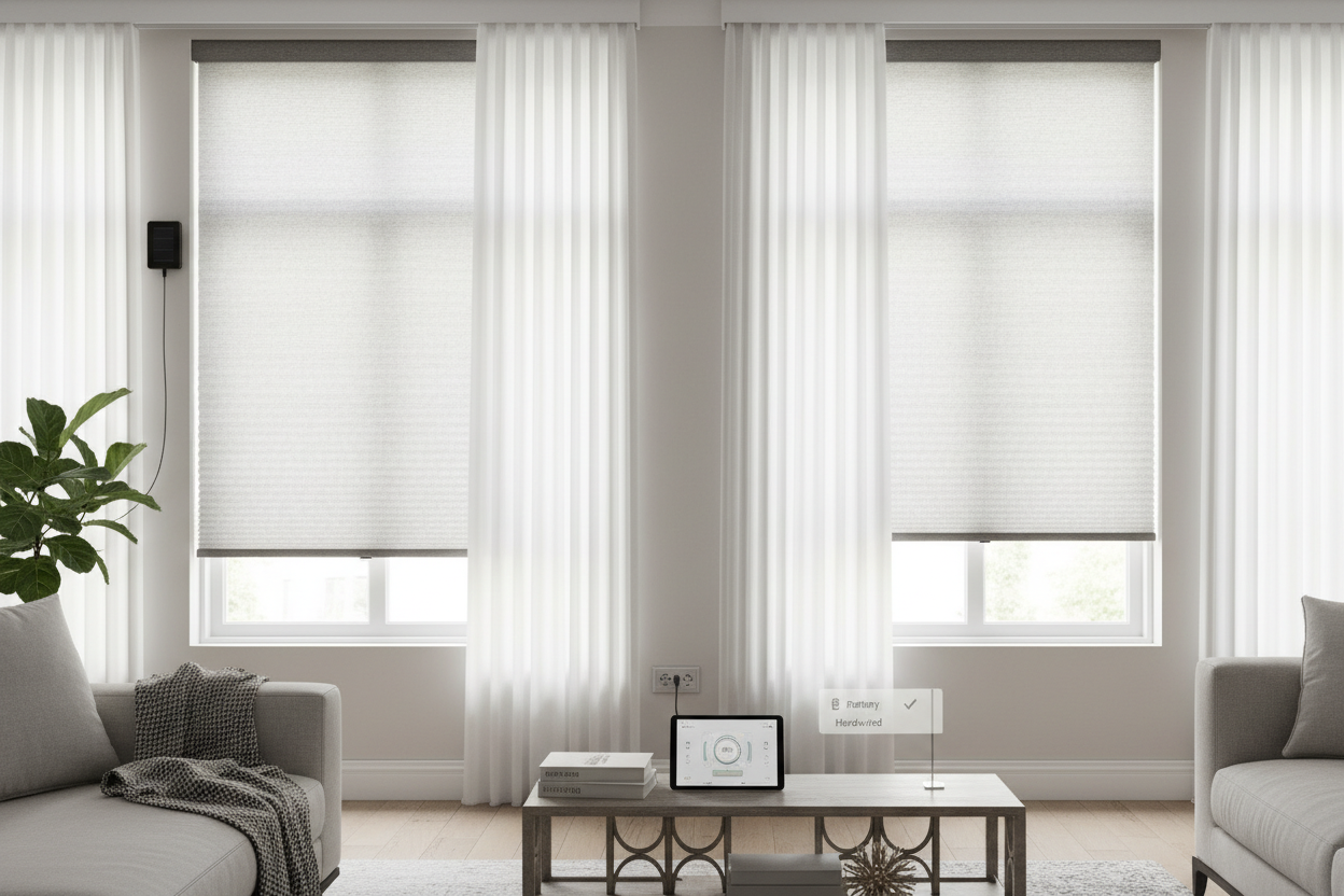 Smart Blinds Buying Guide: Battery vs. Hardwired Motors