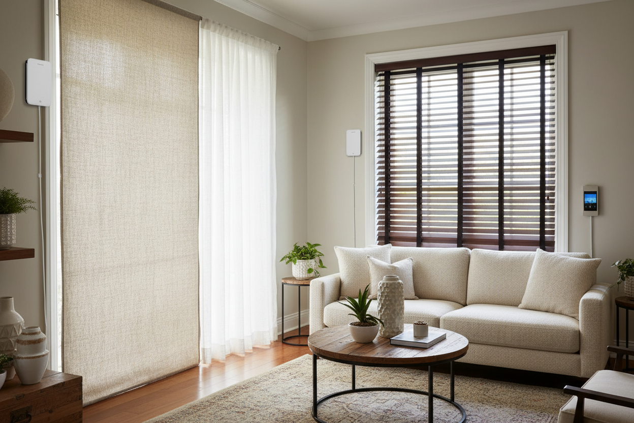 Smart Window Shades Custom: Battery vs. Hardwired Setup