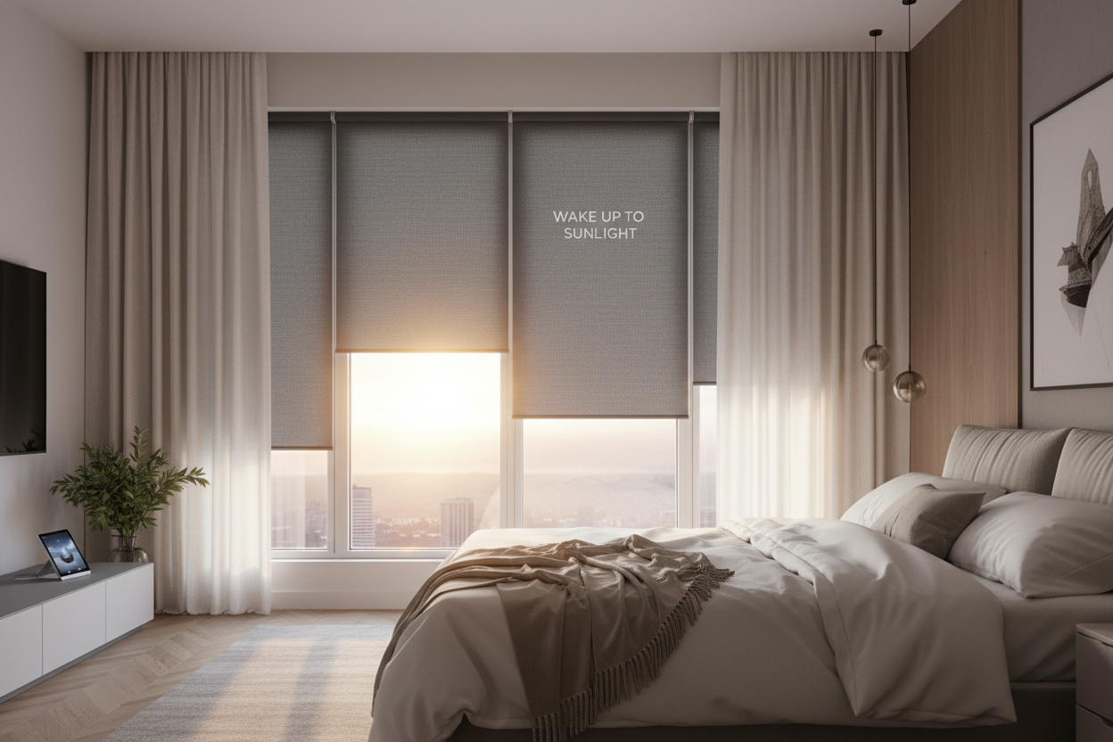 Wake Up to Sunlight: The Best Smart Roll Up Blind Setup