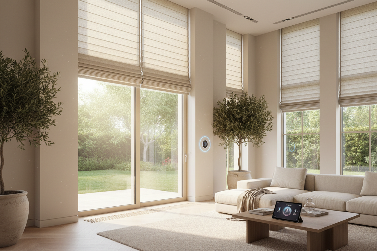 Smart Door and Window Shades: Automating High-Traffic Glass