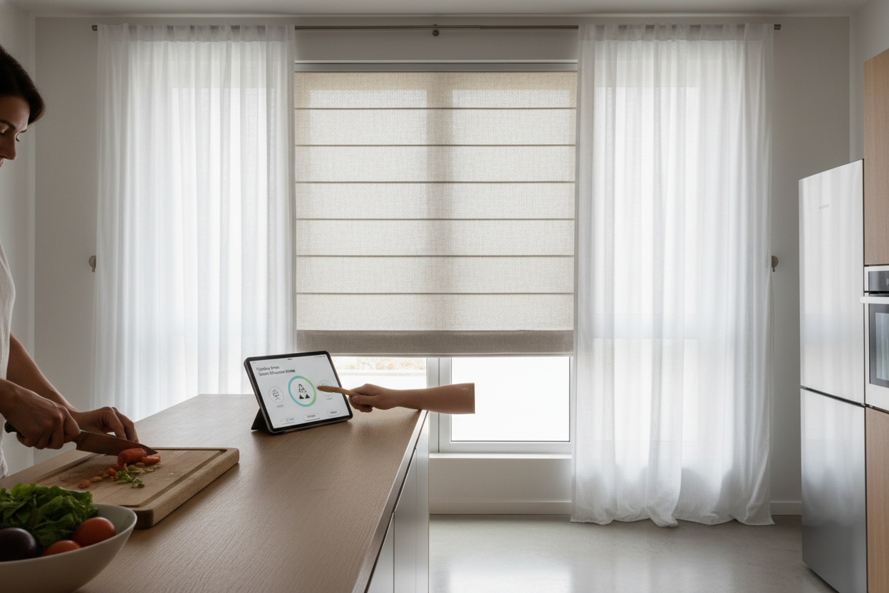 Cooking Hands-Free: Smart Kitchen Blinds for Windows Guide